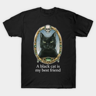 A Black Cat Is My Best Friend T-Shirt